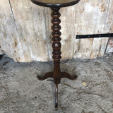 Fifth Door Pot Pot Tripod Wood turned Vintage