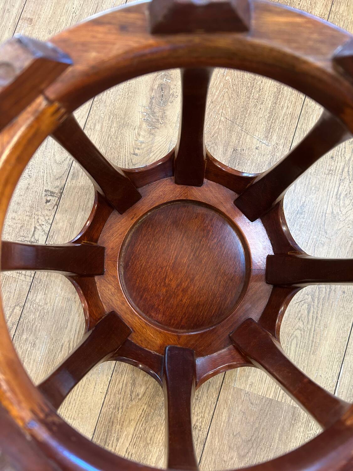 Tabouret acajou, Asie XX ème