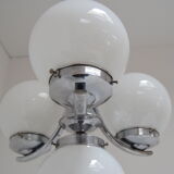 Art deco chrome chandelier, 1930s