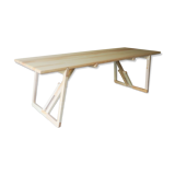 Solid ash dining table, Belgium