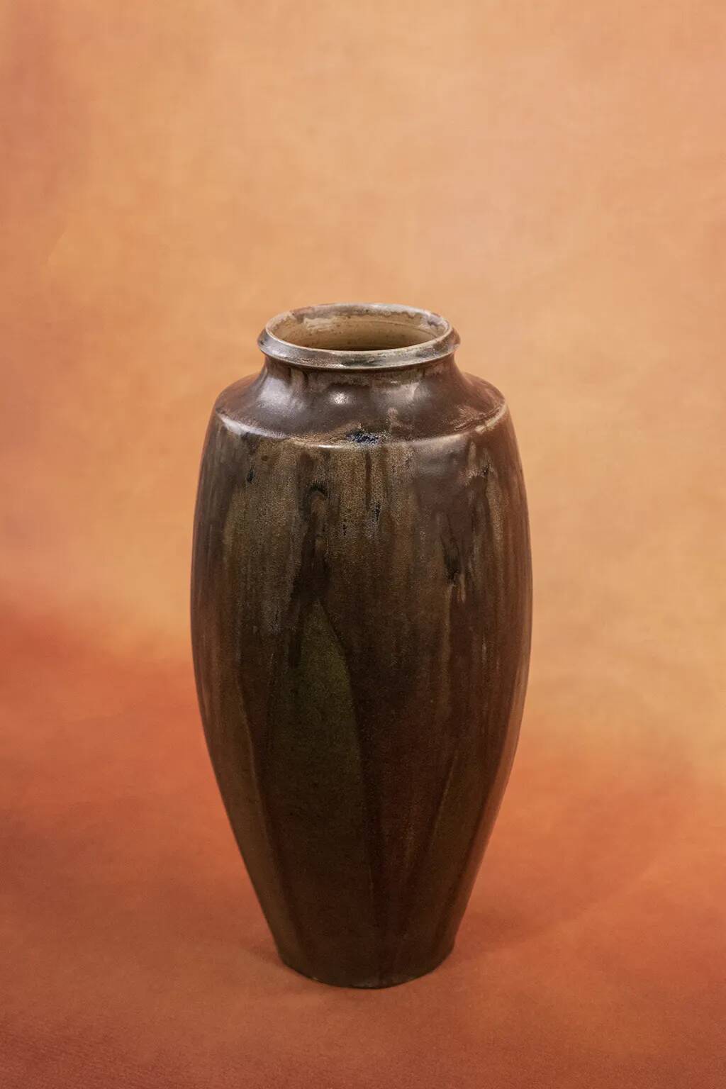 Large Art Nouveau stoneware vase by Charles Greber, reaction glaze - early 20th century