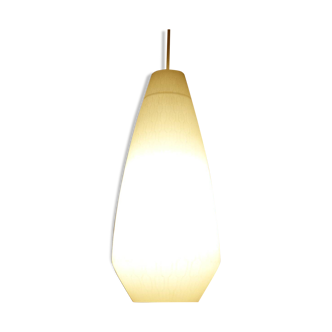 Peil & putzler glass pendant lamp 1960s
