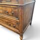 Commode ancienne de style Louis XVI avec plateau en marbre gris