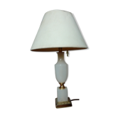 Desk lamp or bedside lamp in alabaster