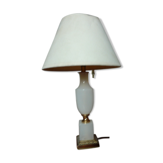 Desk lamp or bedside lamp in alabaster