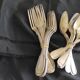 9 antique forks and 9 spoons grade 84 with classic décor