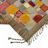 Hand-Knotted Turkish Contemporary 254 cm x 313 cm Multicolor Wool Carpet