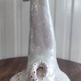Antique zoomorphic sculpture in glazed terracotta