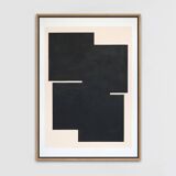 Original abstract painting, Black sign B05