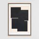Peinture originale abstraite, Signe noir B05