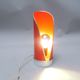 Foglio orange lamp by Lamperti from the 1960s