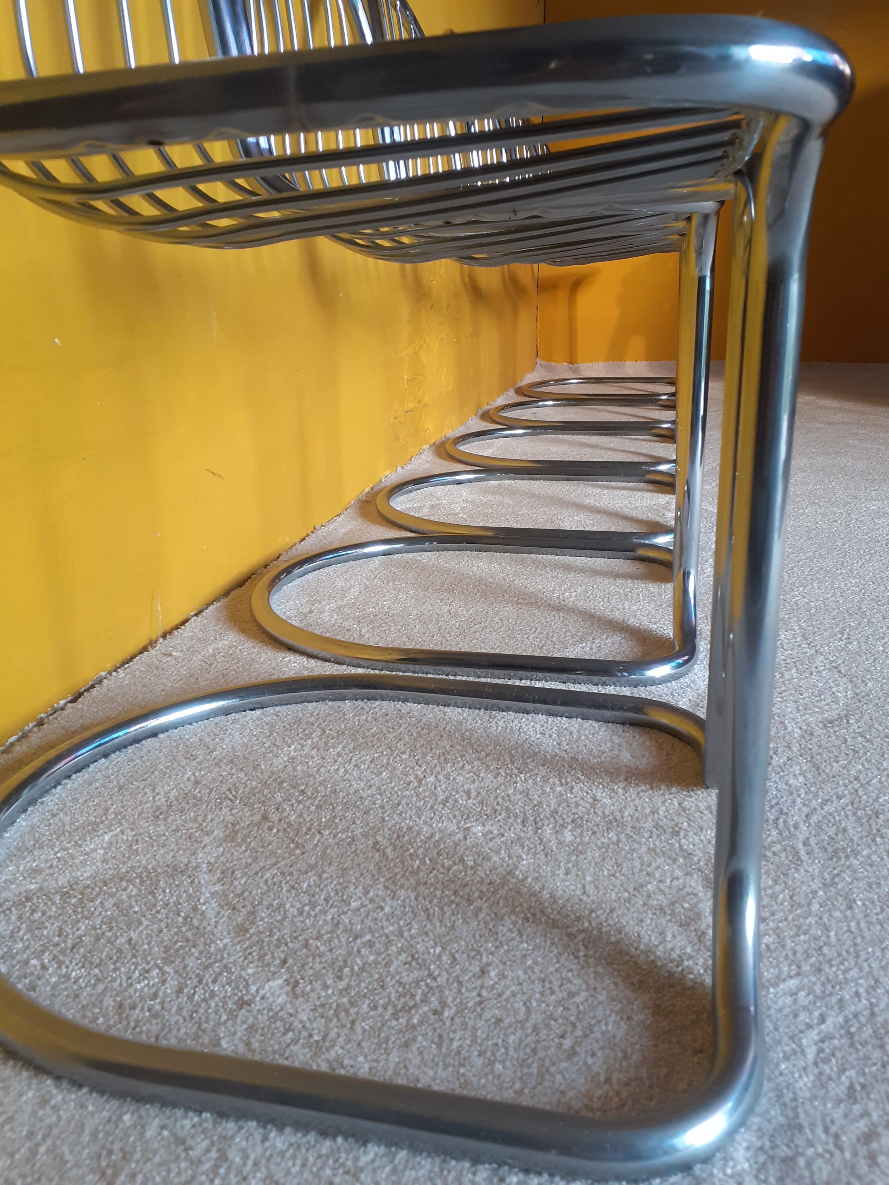 6 designer wired chairs vintage 1970