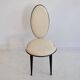 Chaise en vinyle crème et noir Umberto Mascagni