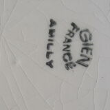 Gien model Amilly earthenware plate diam 22.5 cm