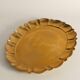 Hollywood Regency Large Oval Brass Tray by Firma Lars Holmström, Sweden 1940's