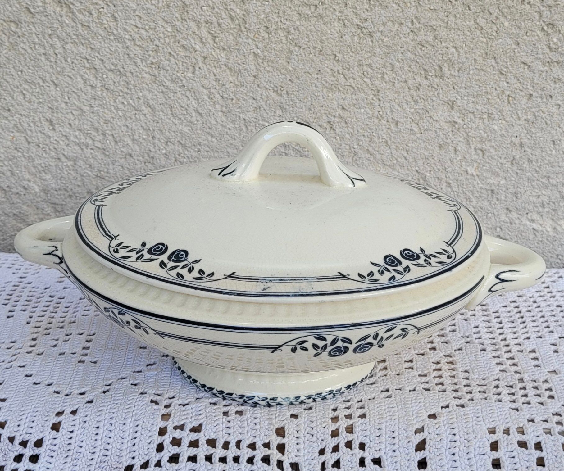 Vegetable or small soup pot salins model saussure a.b. iron earth,
