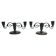 Pair of rare decorative bronze candelabra, Danish Grace 1920s/30s