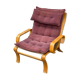 Vintage Swedish Bent Wood Lounge Chair