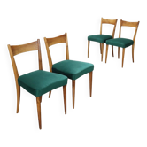 Quatre chaises des années 1950