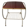 Table d'appoint vintage en laiton et formica
