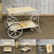 1980s metal wheeled dessert trolley