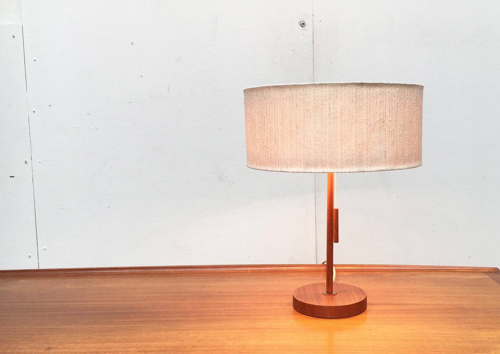 Teak table lamp type 25 mid-century by Temde