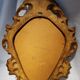 Miroir vintage doré en bois fabriqué en Italie