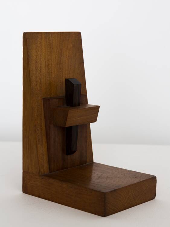 1960s wooden bookends