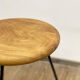 Bar stool in steel and oak
