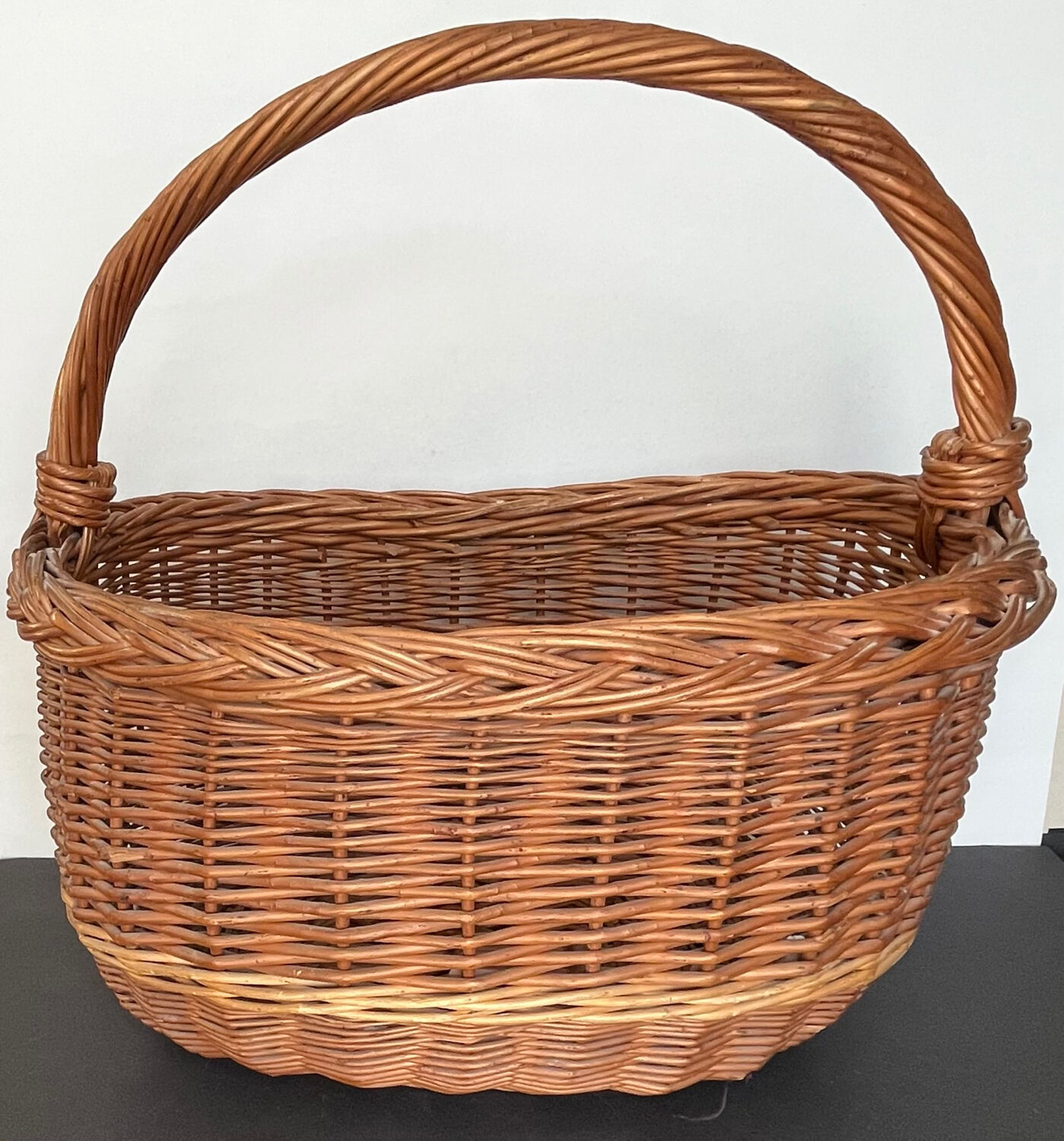 Vintage wicker basket