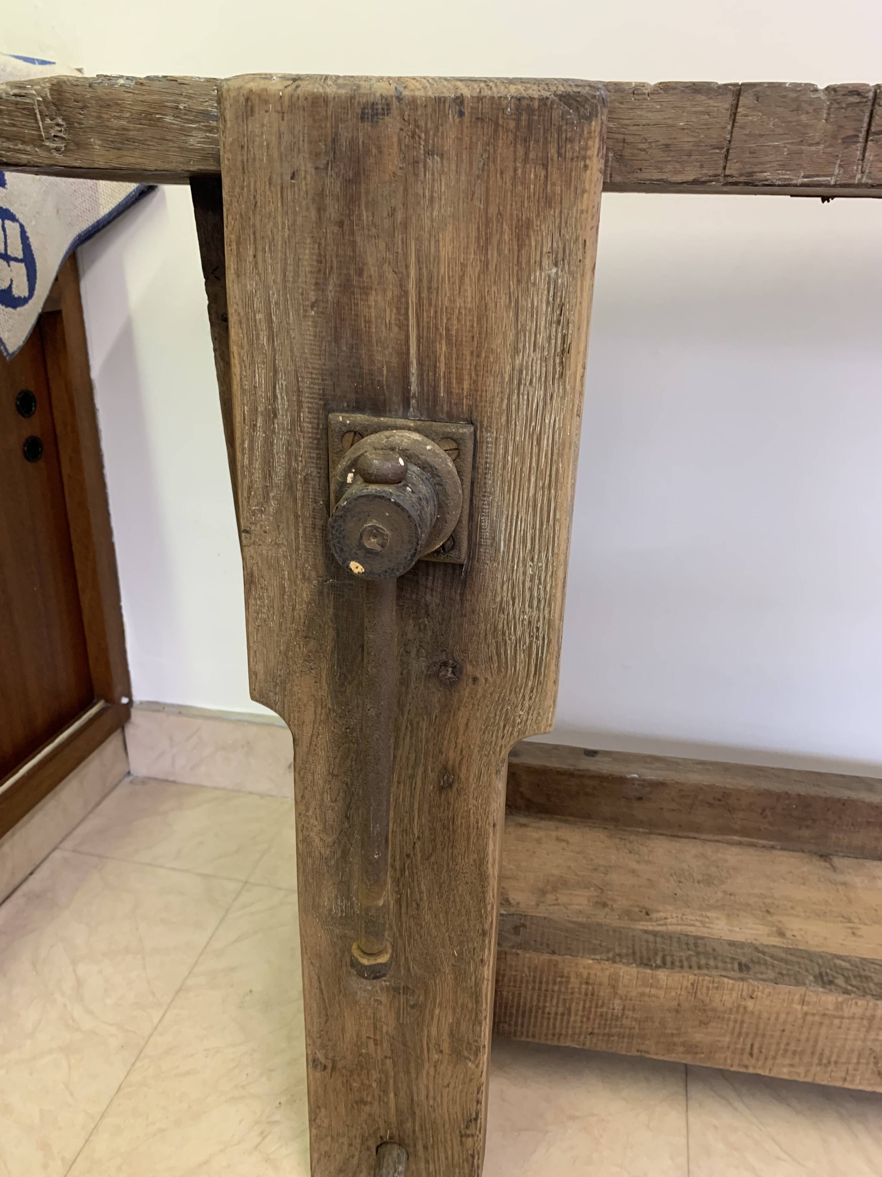 Solid wood workbench