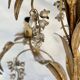 Hans Kögl vintage 1960s gold metal flower chandelier