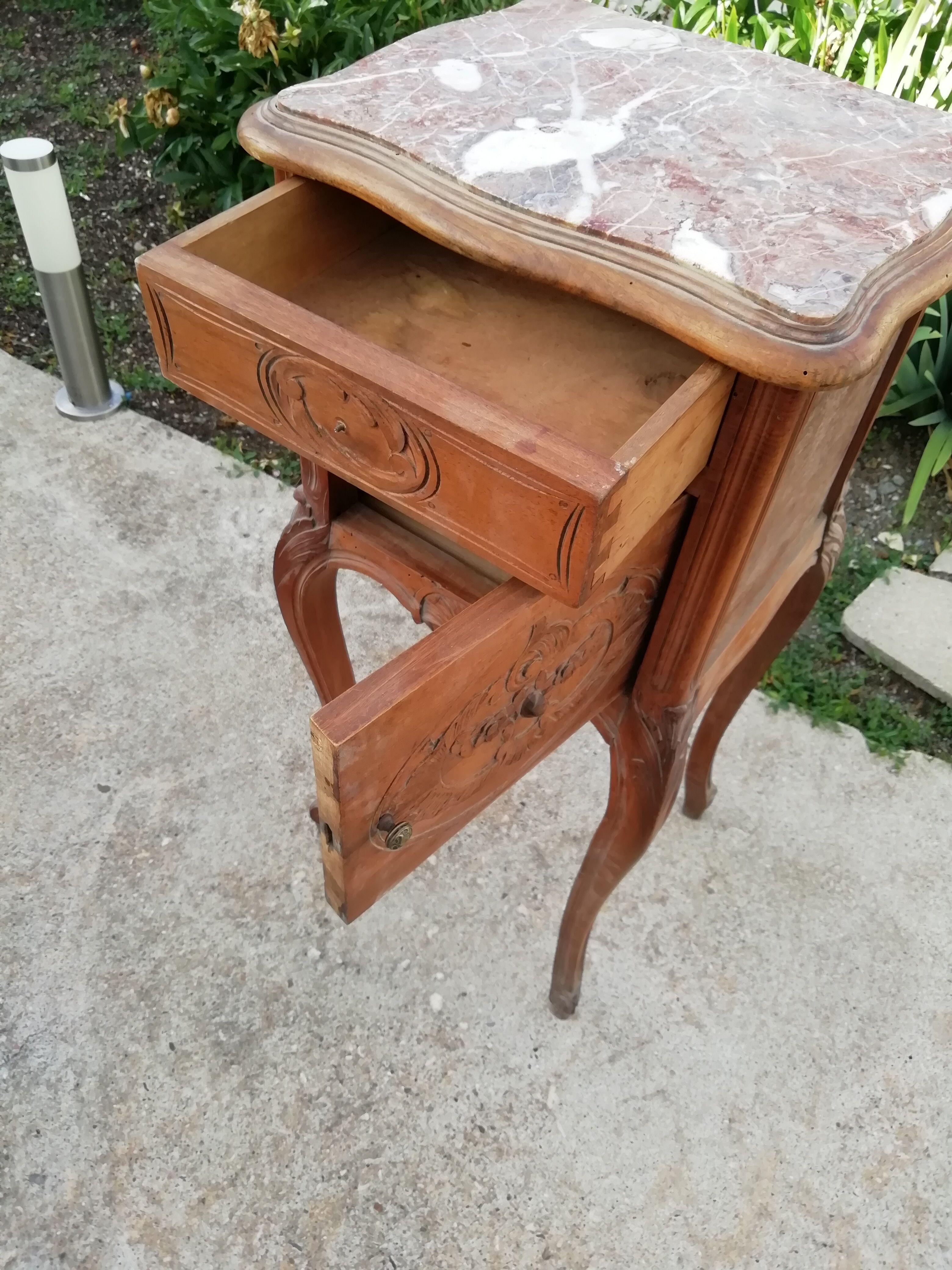 Louis XV-style bedside table