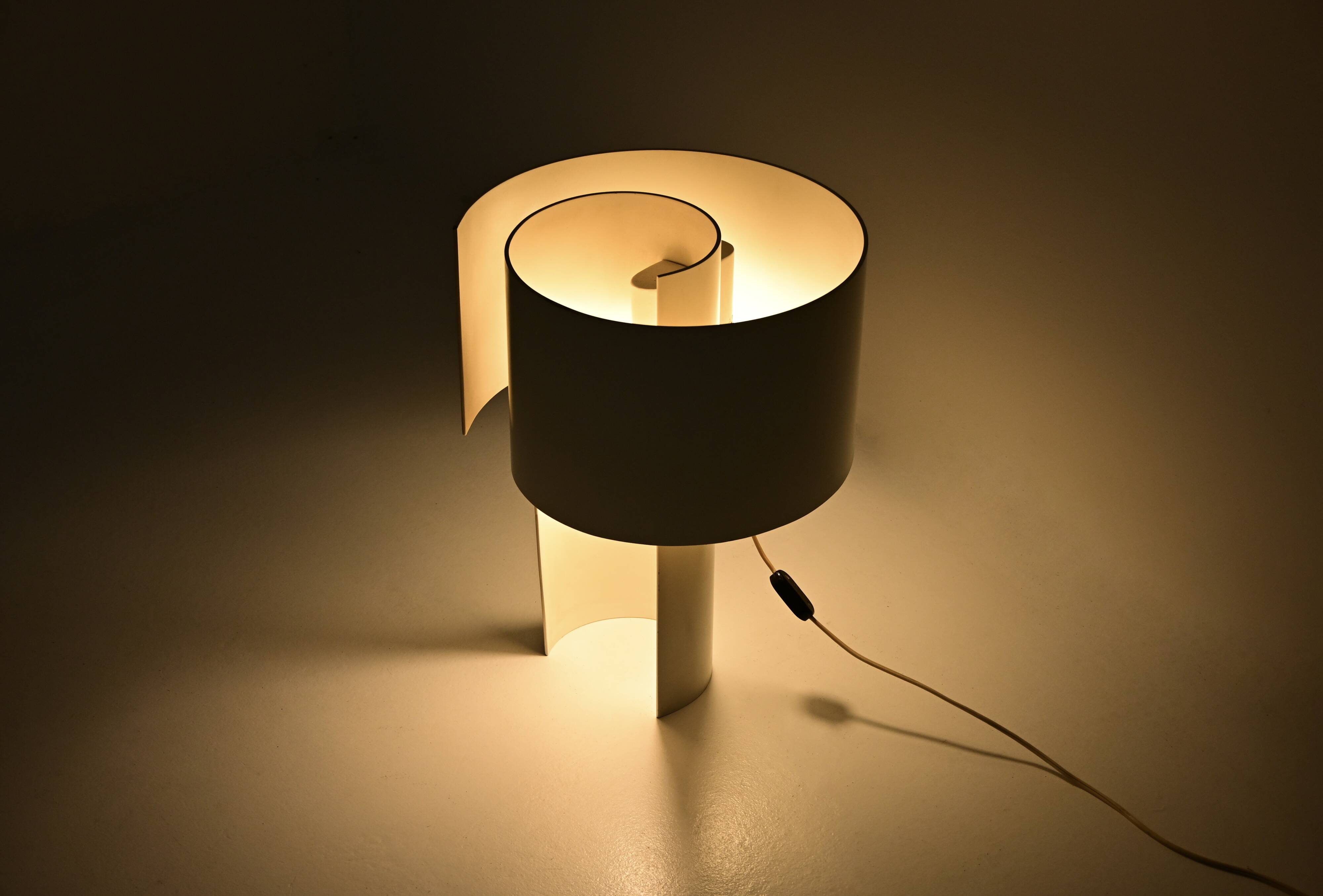 Spiral Lamp by Ingrid Hsalmarson for New Lamp, 1970s