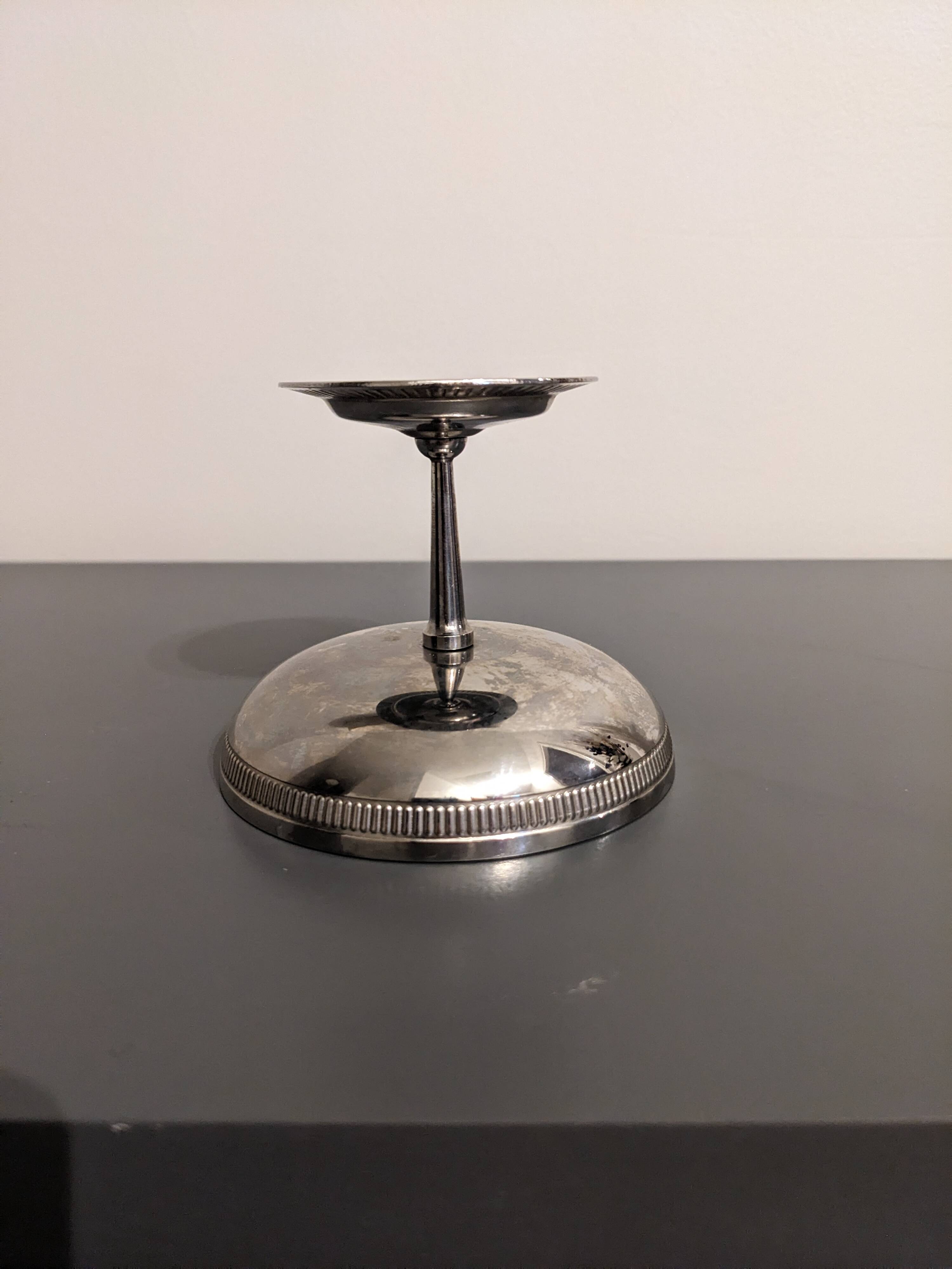 Set of 8 silver metal cups