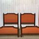 Pair of walnut beds from the early 20th century