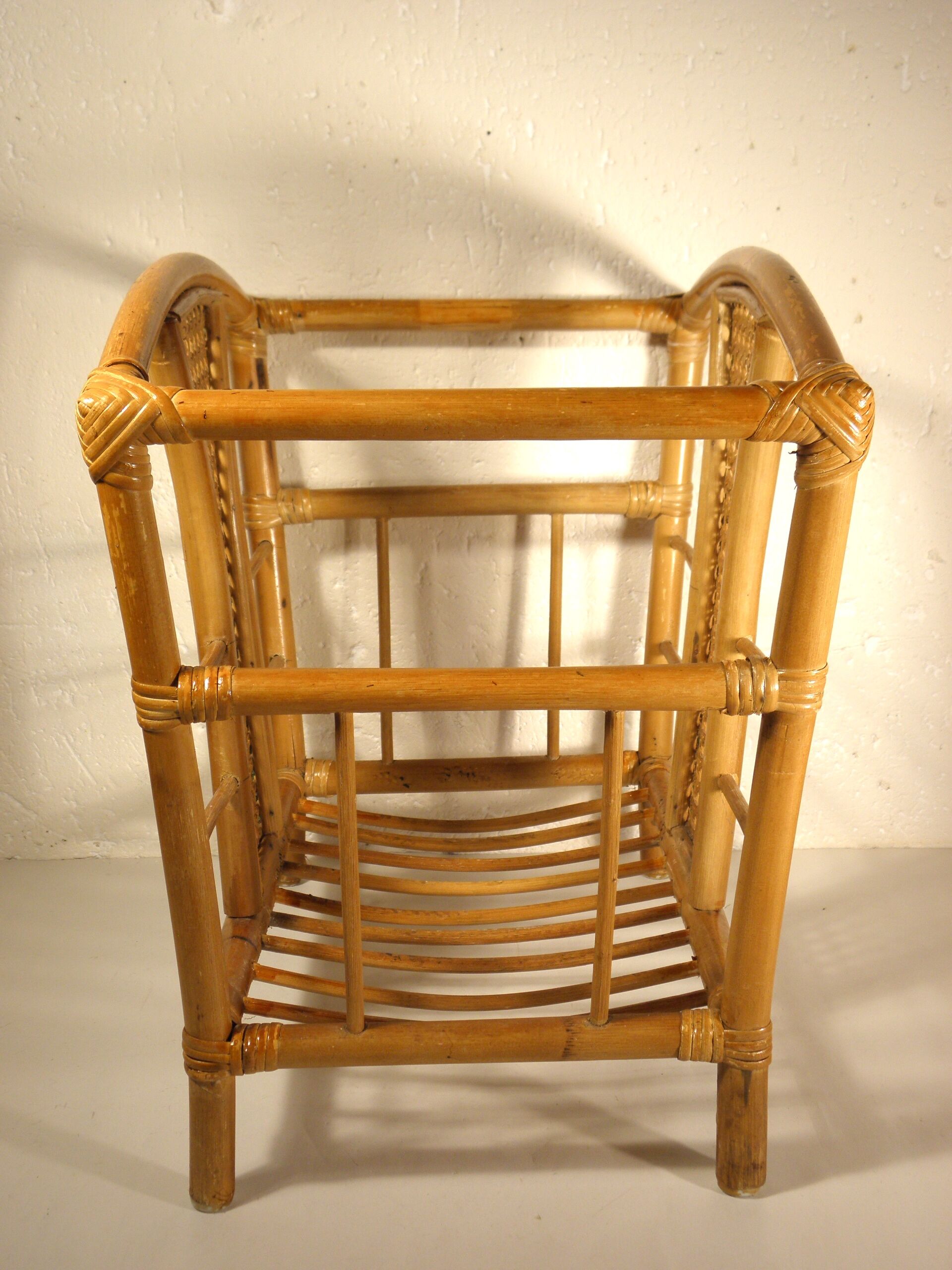 Rattan and canning magazine holders
