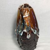 Former vallauris + 2 handles ceramic vase stamped vintage