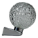 60s 70s wall lamp ball lamp metal chrome & glass space age design