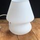 Lampe champignon en opaline blanche