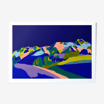 La plagne - limited edition art print (a3)