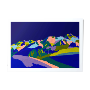 La plagne - tirage d'art