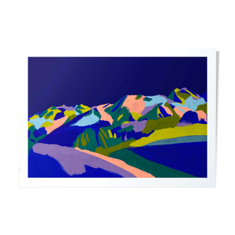 La plagne - limited edition art print (a3)