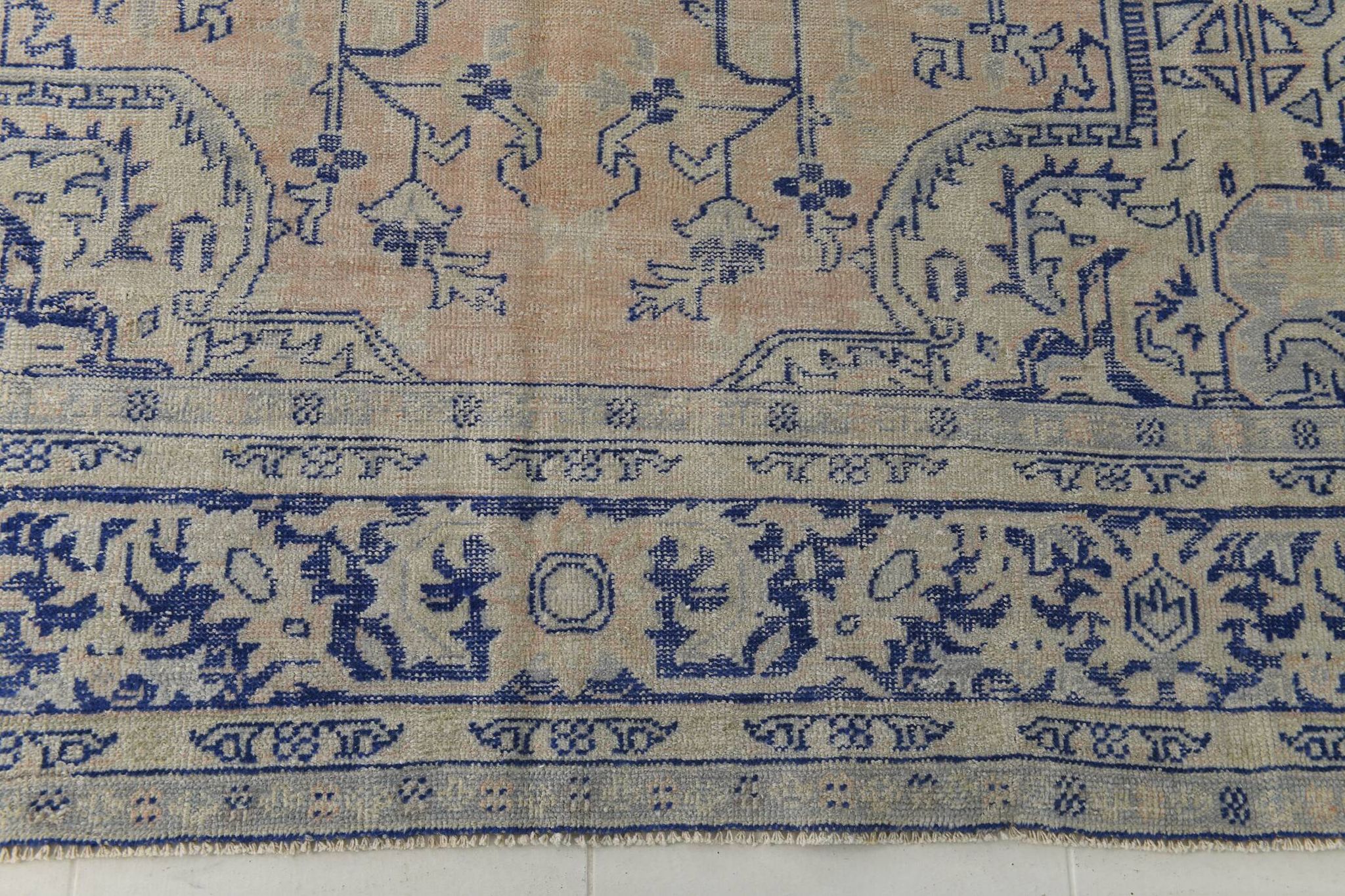 Oversize Blue Persian Rug, 246x344Cm