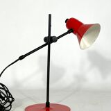 Vintage red table lamp by Veneta Lumi. Italy 1970s
