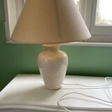 Beige porcelain floor lamp
