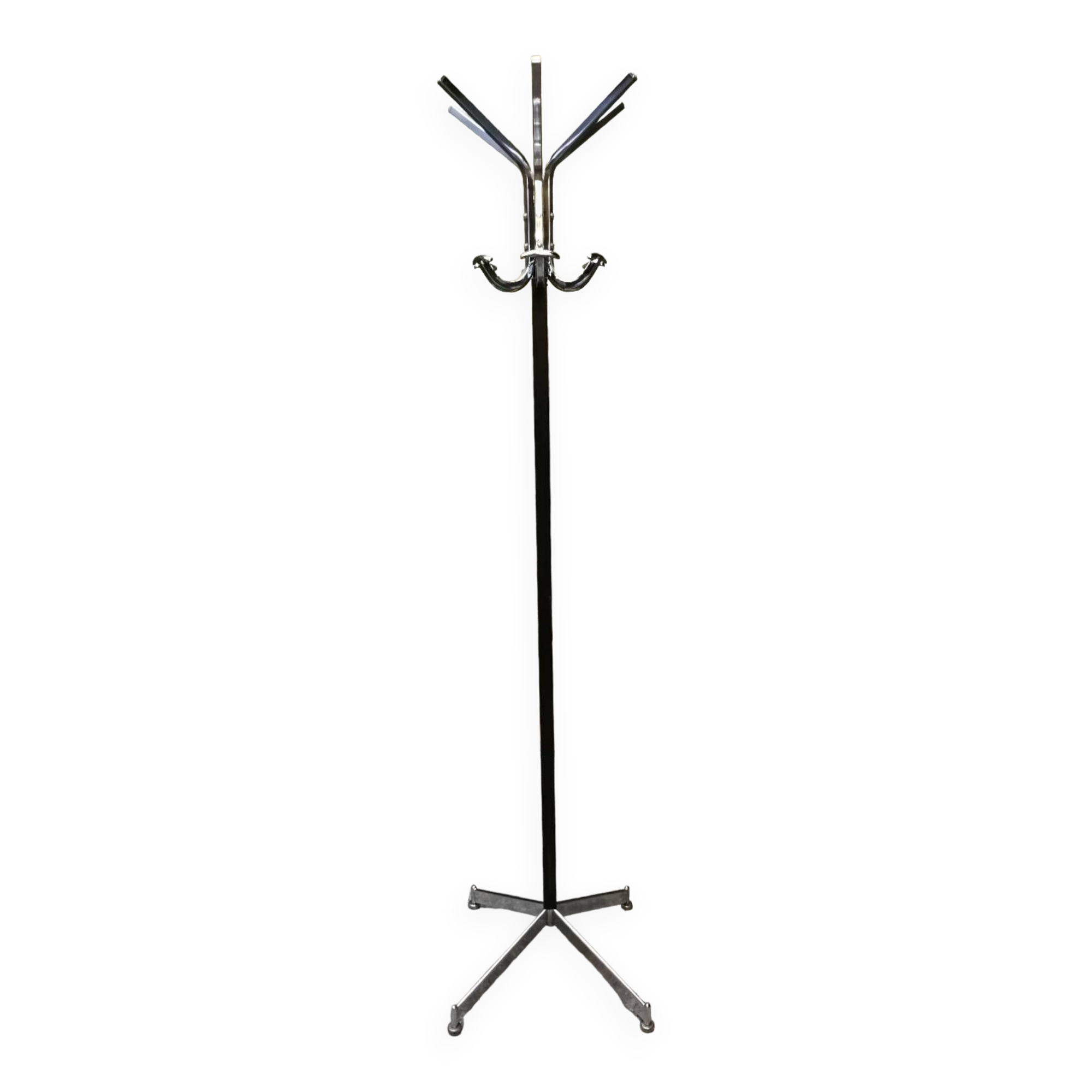 Coat rack on metal stand 70's