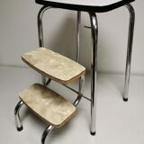 Stool / step stool 3 steps in vintage formica