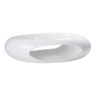 White lacquered pebble coffee table