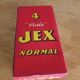 Cardboard advertising box " jex " 1950